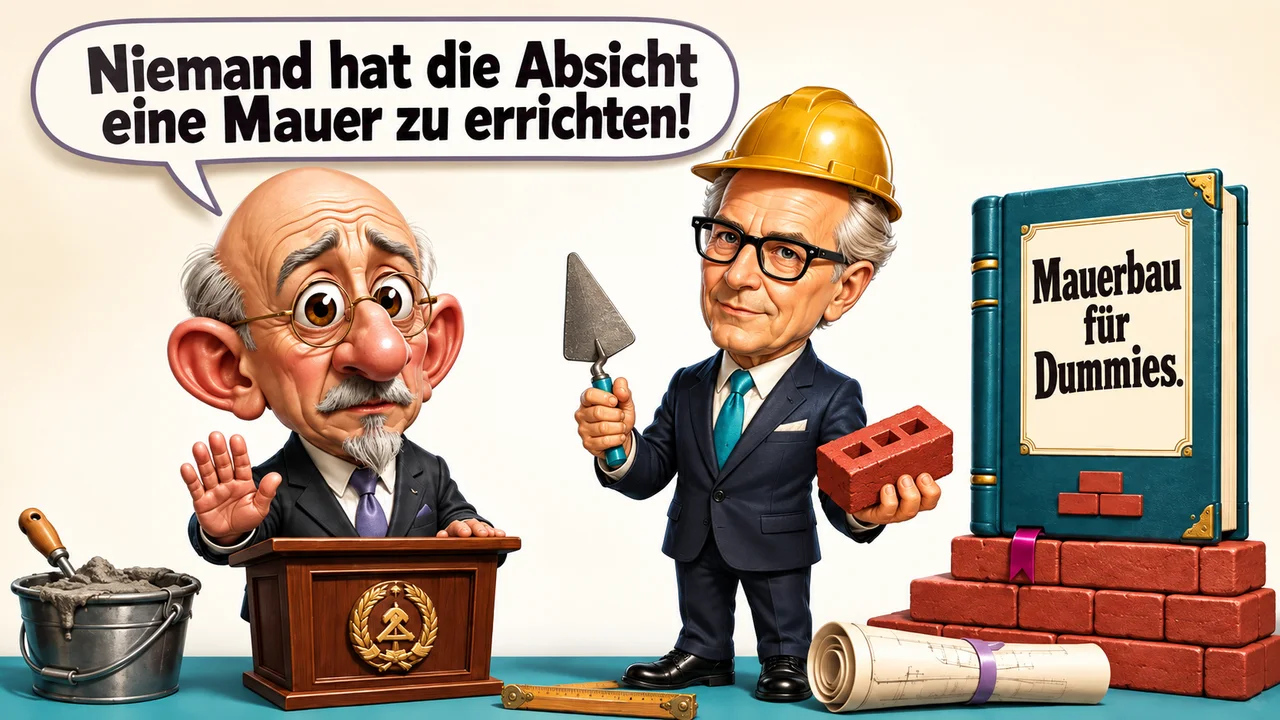 Titelillustration zur satirischen Browser-Spielwelt Mauerwahn.